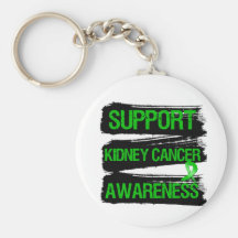 Support Kidney Cancer Awareness Grunge Keychain
