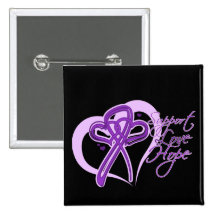 Support Love Hope - Pancreatic Cancer Button