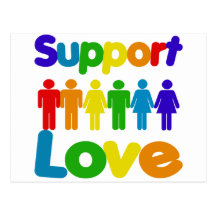 Support Love Post Cards