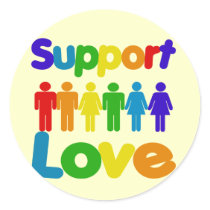 Support Love Sticker