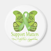 Support Matters - Butterfly NonHodgkins Lymphoma Magnet