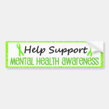 Support Mental Health Awareness Bumper Stickers
