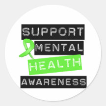 Support Mental Health Awareness Stickers