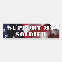 Support My Soldier Bumper Stickers