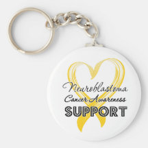 Support Neuroblastoma Cancer Awareness Keychain