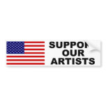 Support Our Artists Bumper Sticker bumper stickers