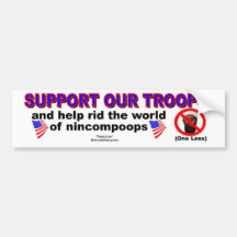 Support Our Troops Bumpersticker Bumper Sticker