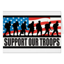 Support Our Troops Greeting Card