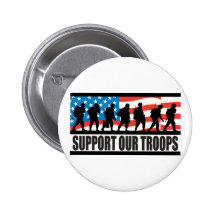 Support Our Troops Pinback Buttons