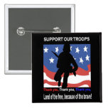 Support Our Troops Pinback Buttons