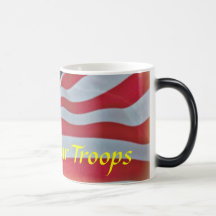 Support Our Troops - U.S. Flag Coffee Mug