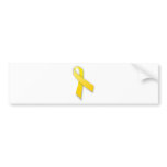 Support Our Troops Yellow Awareness Ribbon bumper stickers