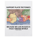 Support Plate Tectonics Because We Live In A Fault flyers