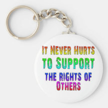 Support Rights of Others Key Chain