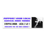 support shoe models bumper stickers