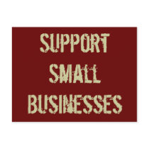 Support Small Businesses Postcard