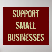Support Small Businesses Poster