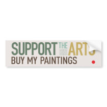 Support the Arts Bumper Sticker