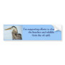 Support the clean up bumper stickers