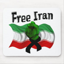 Support The Green Wave, Free Iran Mousemat