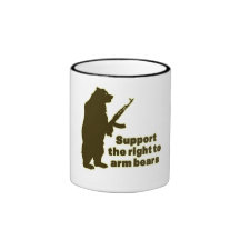 Support the right to arm bears coffee mugs