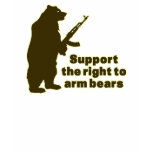 Support the right to arm bears t-shirts