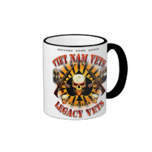 Support Viet Nam/Legacy Vets MC Mug with Skull Mug