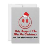 Support War on Christmas invitations