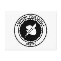 Support Your Local Artist Postcard