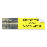SUPPORT YOUR LOCAL DIGITAL ARTIST BUMPER STICKER