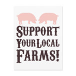 Support Your Local Farms! Postcard