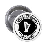 Support Your Local Harp Player Buttons