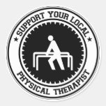 Support Your Local Physical Therapist Round Sticker