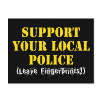 Support Your Local Police Postcard