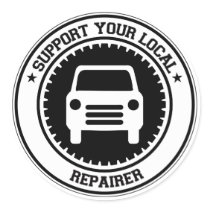 Support Your Local Repairer Stickers