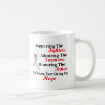 Supporting Admiring Honouring 2 LUNG CANCER Coffee Mug