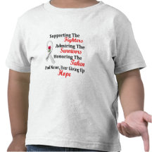 Supporting Admiring Honouring 2 LUNG CANCER Shirt