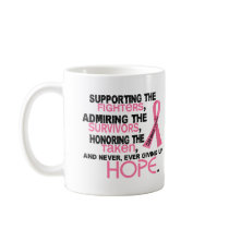 Supporting Admiring Honouring 3.2 Breast Cancer Mugs