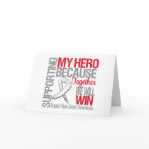 Supporting My Hero - Bone Cancer Awareness Greeting Cards
