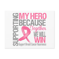 Supporting My Hero - Breast Cancer Awareness Postcards