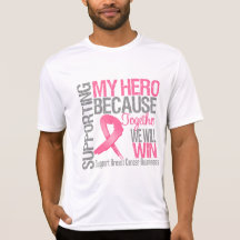 Supporting My Hero - Breast Cancer Awareness T Shirts