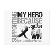 Supporting My Hero - Carcinoid Cancer Awareness Post Cards