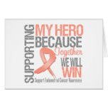 Supporting My Hero - Endometrial Cancer Awareness cards