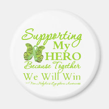 Supporting My Hero - Non-Hodgkins Lymphoma Magnets