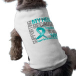 Supporting My Hero - Ovarian Cancer Awareness pet clothing