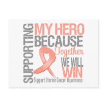 Supporting My Hero - Uterine Cancer Awareness Post Cards