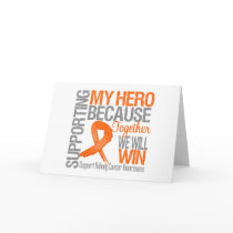 Supporting My Hero v2 - Kidney Cancer Awareness Card