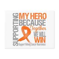 Supporting My Hero v2 - Kidney Cancer Awareness Post Card