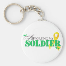 Supporting My Soldier Keychain
