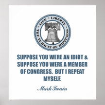 Suppose -Mark Twain Poster